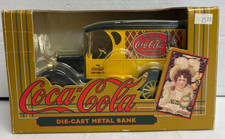 COCA COLA DELIVERY TRUCK DIE CAST METAL BANK- 1993 - ERTL
