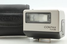 Tested TOP MINT w/ Case Contax TLA200 Silver Shoe Mount Flash G1 G2 From JAPAN