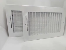 Handua 10"W x 6"H [Duct Opening Size] Steel Adjustable Air Supply. 2 Pack.