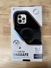 PopSocket iPhone 12 Pro Max PopCase MagSafe Case with PopGrip Slide Glossy Black