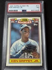 1990 Topps Glossy Rookies KEN GRIFFEY JR #11 PSA 7 NM
