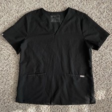 FIGS Women s Sz XL Technical Scrub Top Black Casma PO 2785 FW1100