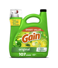 Gain Liquid Laundry Detergent, Original Scent, 154 fl oz, 107 Loads,, Brandnew