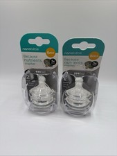 Lot of 2 Nano Bebe Because Nutrients Matter, 6 Month Extra Soft Silicone Nipple