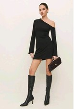 NWOT Reformation Willow Knit Dress in Black SZ M