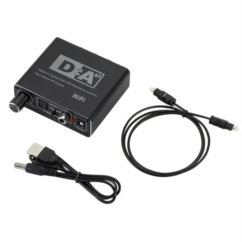 Digital to Analog HiFi Headphone Amplifier DAC Converter & Toslink to Coaxial UK