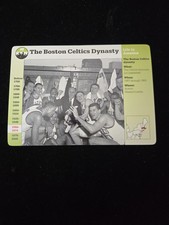 Boston Celtics Dynasty Basketball Grolier Story of America History Card 1998