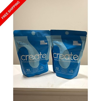 #ad Create Creatine Monohydrate Gummies – Blue Raspberry – 90 Count – 2 pack $29.99