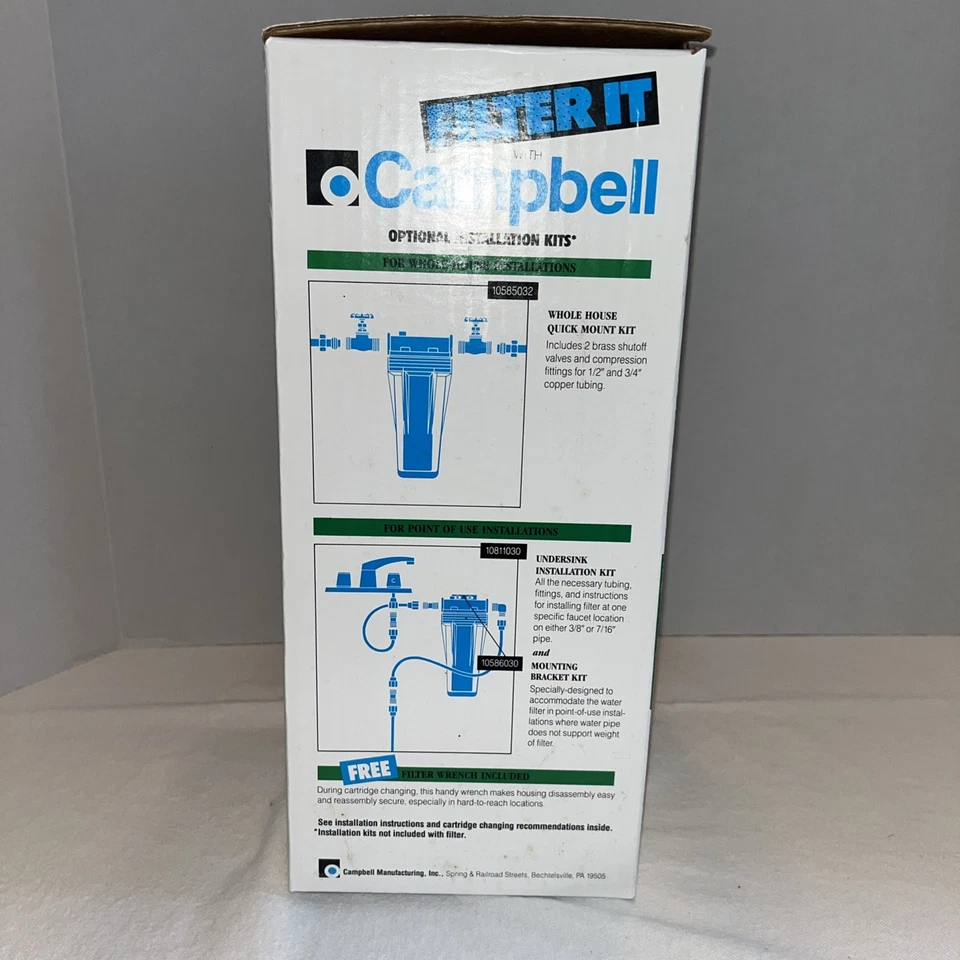 Campbell 1PS-B1 Sediment Filter with Pressure Relief 1" Canister Only - Image 3 of 4