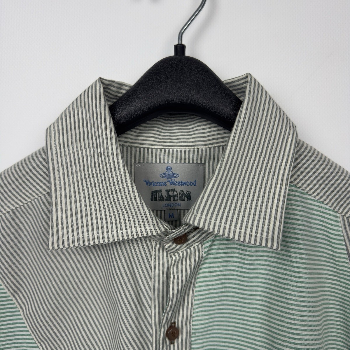 Vivienne Westwood Patchwork Shirt Stripped Cotton Mens VTG Archive