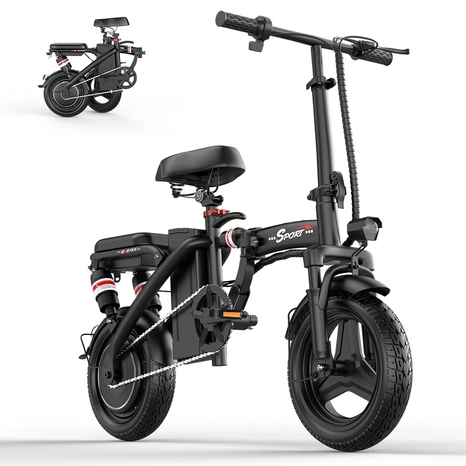 Foldable Electric Bike Peak 1500W 45Miles 30MPH EBikes UL2849 Certified Adult US - Image 2 of 4