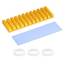 M.2 2280 Nvme SSD Heatsink 70x22x6mm Radiator Cooler Aluminum Heatsink Gold