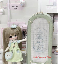 Handbag Bow-knot Shoulder Messenger Bag Backpack For 1/6 BJD Doll PU Carry Case