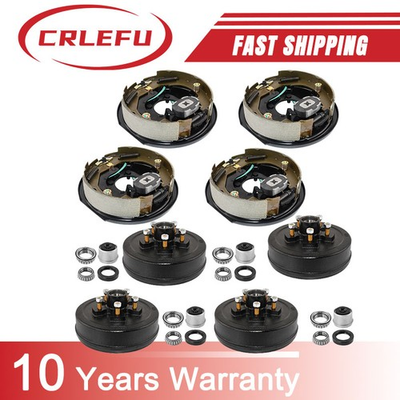 #ad #ad Trailer Electric brakes 5 on 5 Hub Drum Kits for 3500 lbs axle with 10quot;X2 1 4 $320.52