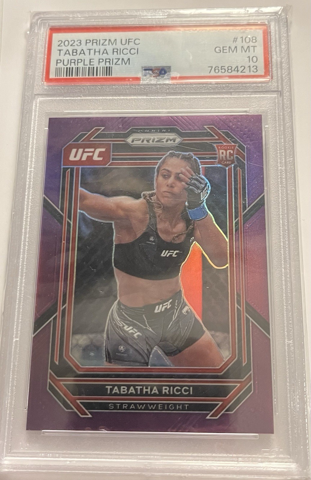 2023 Panini Prizm UFC - Tabatha Ricci #108 Purple Prizm /149 (RC)