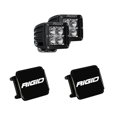 #ad Rigid Industries D Series Pro Flood LED Light Set 202113 with Free Black Covers $256.87