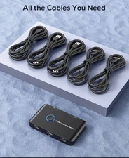 KVM Switch HDMI 2 Port Box,Ablewe USB and HDMI Switch for 2 Computers Share C4