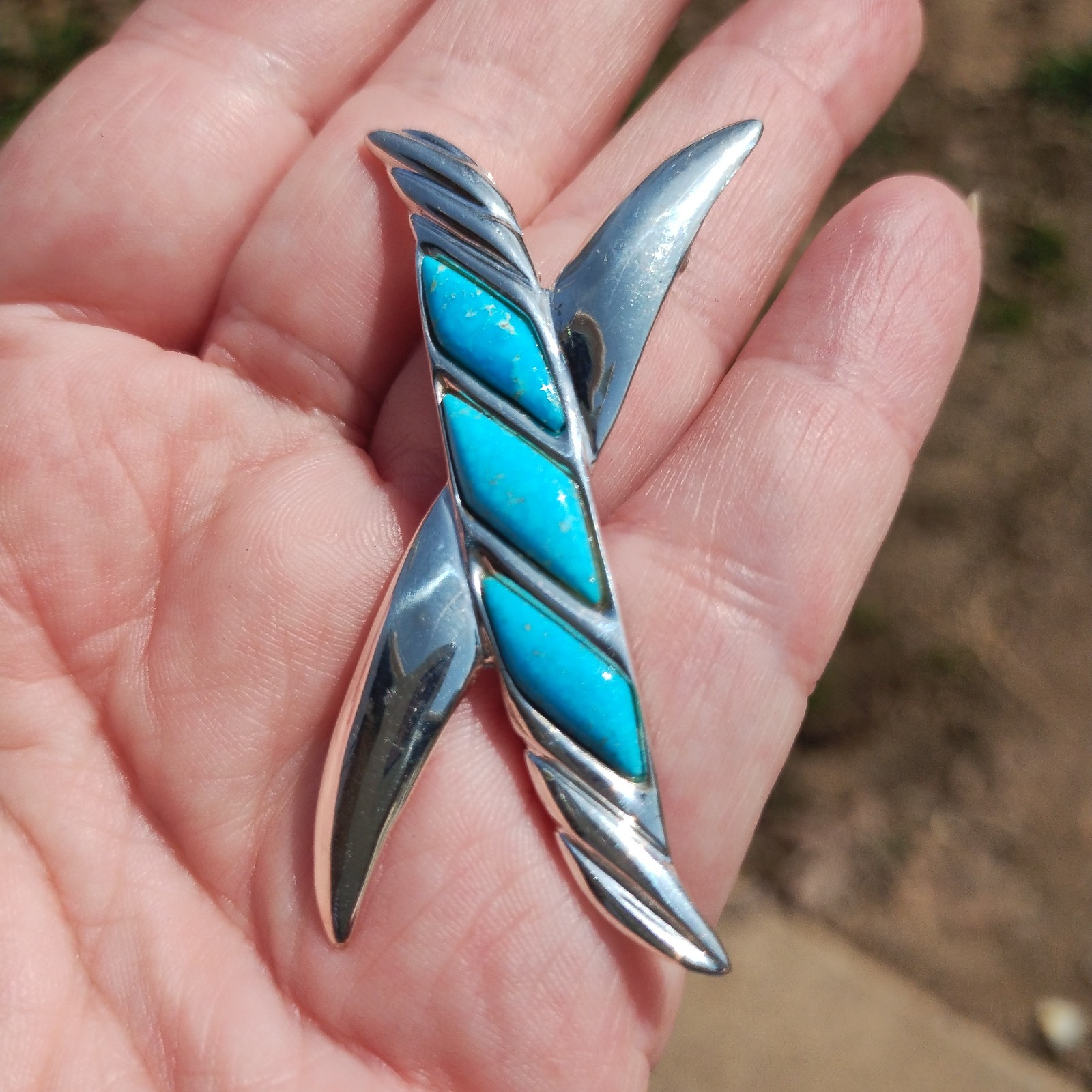 Jay King DTR mine finds Turquoise pendant 925 Sterling Silver | eBay