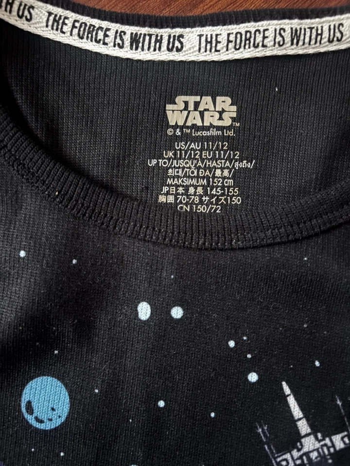 Vestido sin mangas gráfico Disney World Star Wars - Nuevo con etiquetas Talla niñas 11/12 Foto 3 de 3