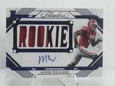 2025 Flawless Collegiate Flawless Rookie Team Slogan Auto Mykel Williams RC /15