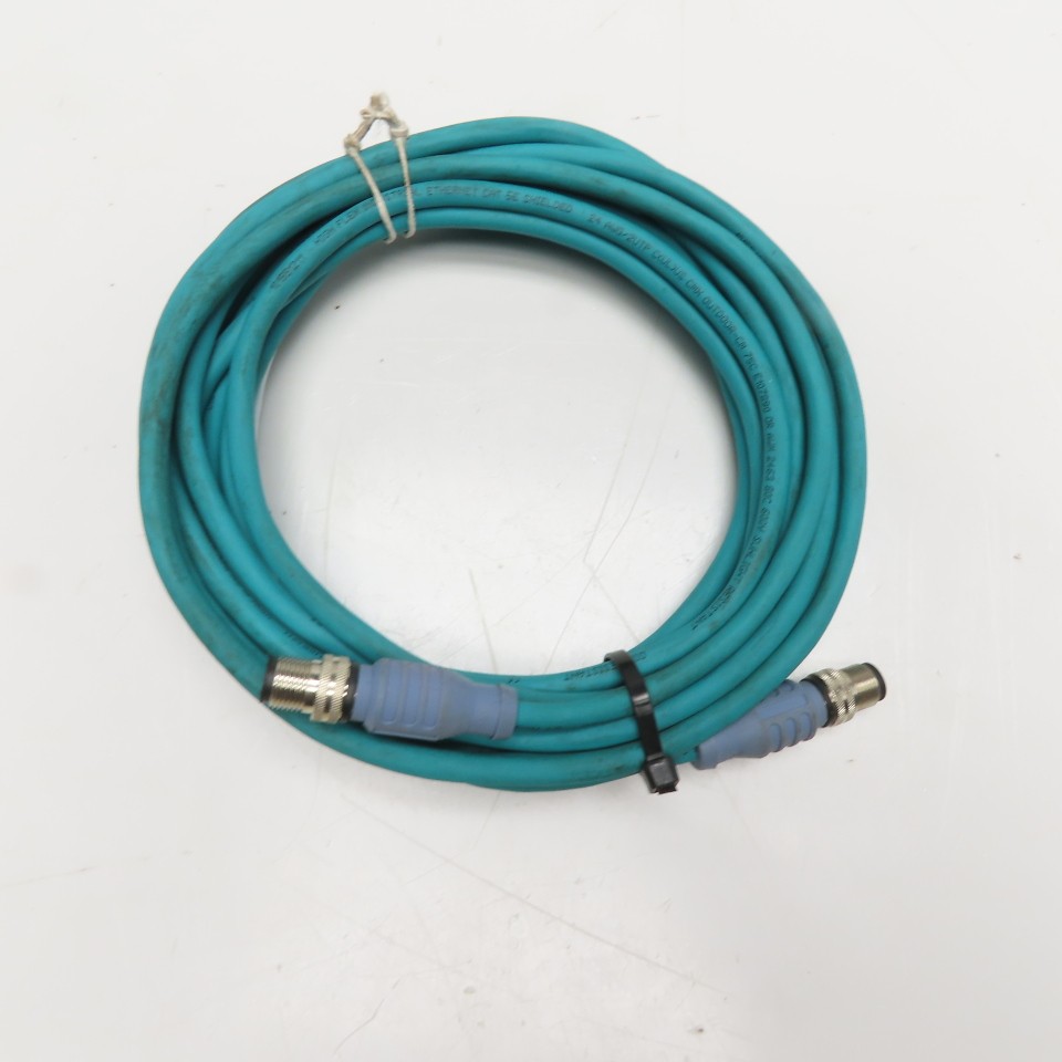 Turck RSSD RSSD 441-5M D-Code Ethernet Cable M12 Male to M12 Male 5m