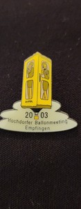 2003" PHONE BOOTH" SPECIAL SHAPE HOT AIR BALLOON PIN    S/H COMB