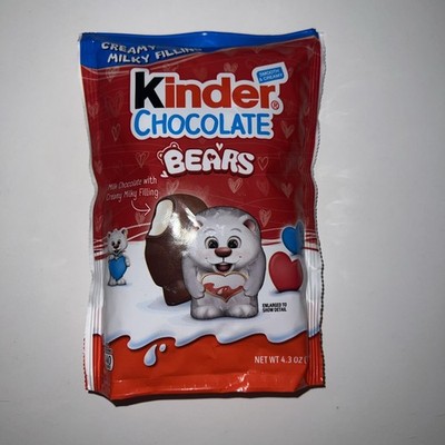 Kinder Chocolate Bears 16 Pieces, 4.3 oz bag Limited Edition Best By 6/20/26