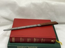 Vintage Butcher’s Sharpening Steel With Wood Handle Vintage Utensils