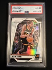 2024/25 Panini Prizm Kevin Durant White Prizm 130/175 #187 PSA 10 Gem Mint Suns