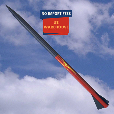 1.6'' Fiberglass Mini Screech Dual Deploy Rocket Kit 29mm Motor Mount G10 Fins