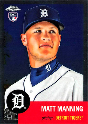 2022 Topps Chrome Platinum Anniversary #444 Matt Manning RC Detroit Tigers