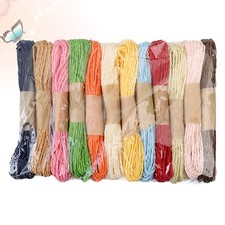 12 Roll 10M Paper Rope Twisted Craft String Strap Favor Gift Wrapping Twine