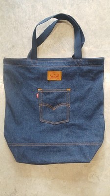 Levis Denim Back Pocket Double Top Handle Tote New w/o Tags
