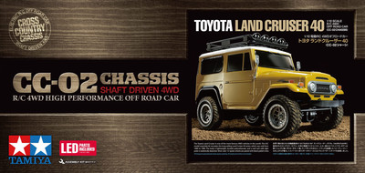 uuuフィギュア＆プレート TAMIYA 1/10 RC Car No.715 Toyota Land Cruiser 40 CC-02 Chassis