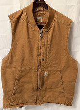 Carhartt Duck Insulated Rib Collar Vest Relaxed Fit XXL 2XL Thinsulate NICE