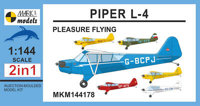 Mark I Models MKM144178 1:144 Piper L-4 ''Pleasure Flying''