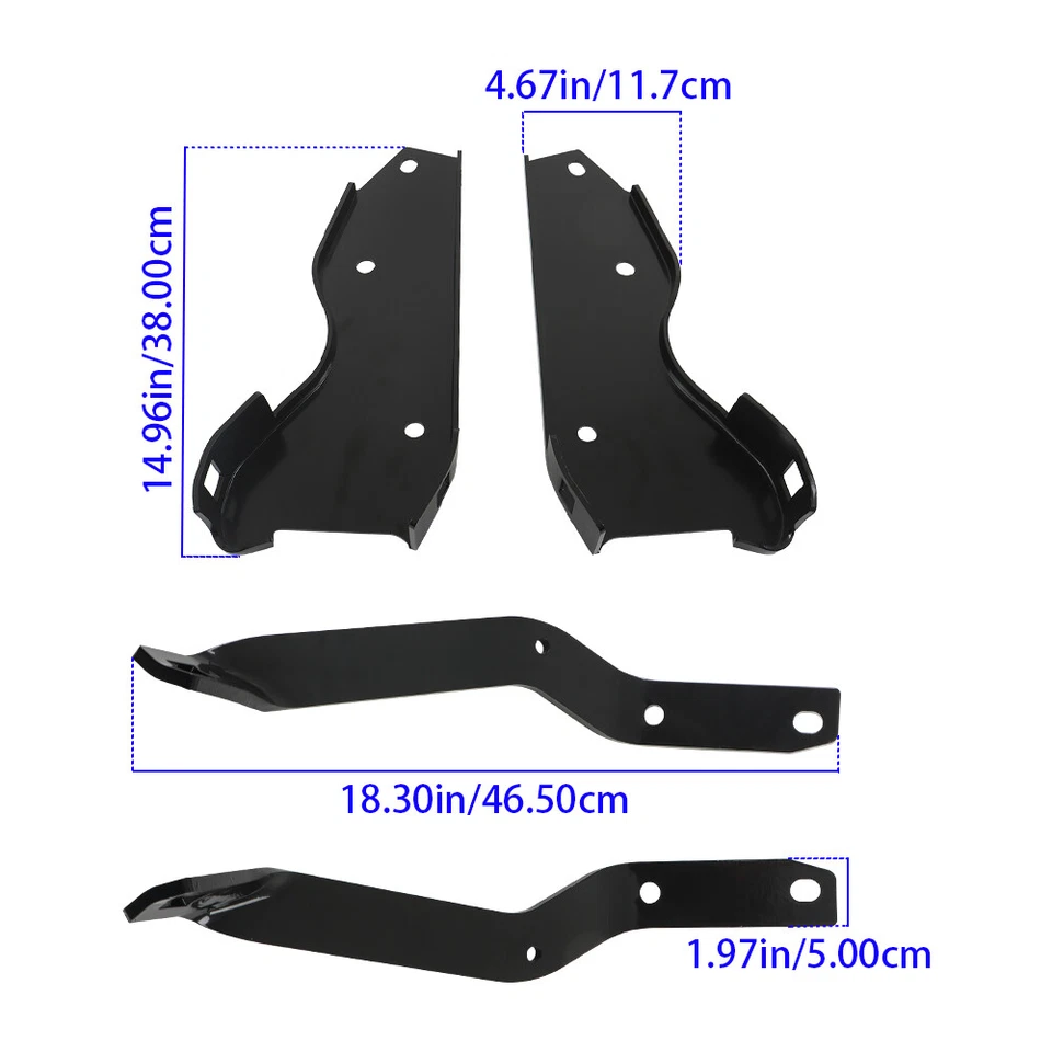 New Rear Bumper Brackets For 64-79 Ford F-100 F-250  F-350 f100 f250 f350 Pickup Foto 2 de 4