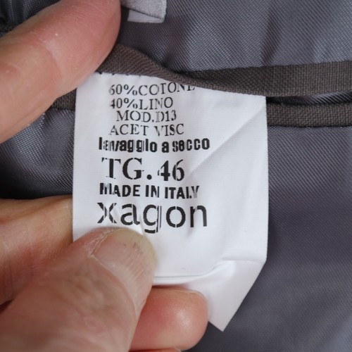 Mens Italian Blazer 36R UK Size XAGON Brown Cotton Sport Coat Summer Jacket - Picture 12 of 12