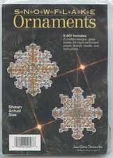 June Grigg Designs Snowflake Ornaments Counted Cross Stitch K-907 Kit 1993