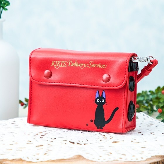 Studio Ghibli Kiki's Delivery Service Jiji red radio pouch 120×H95