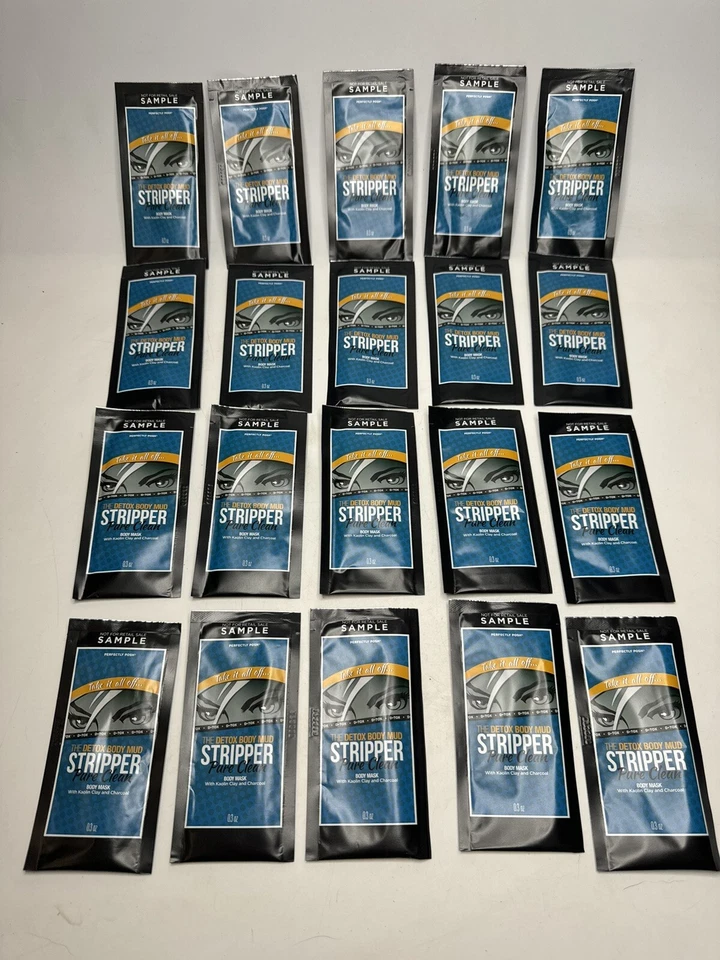 Perfectly Posh STRIPPER Pure Clean Detox Body Mud Samples .3oz NEW Lot 20 - Image 2 of 4