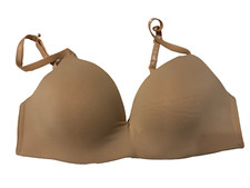 Auden Bra The Bliss Beige TShirt Padded Wireless Women's Size 32C