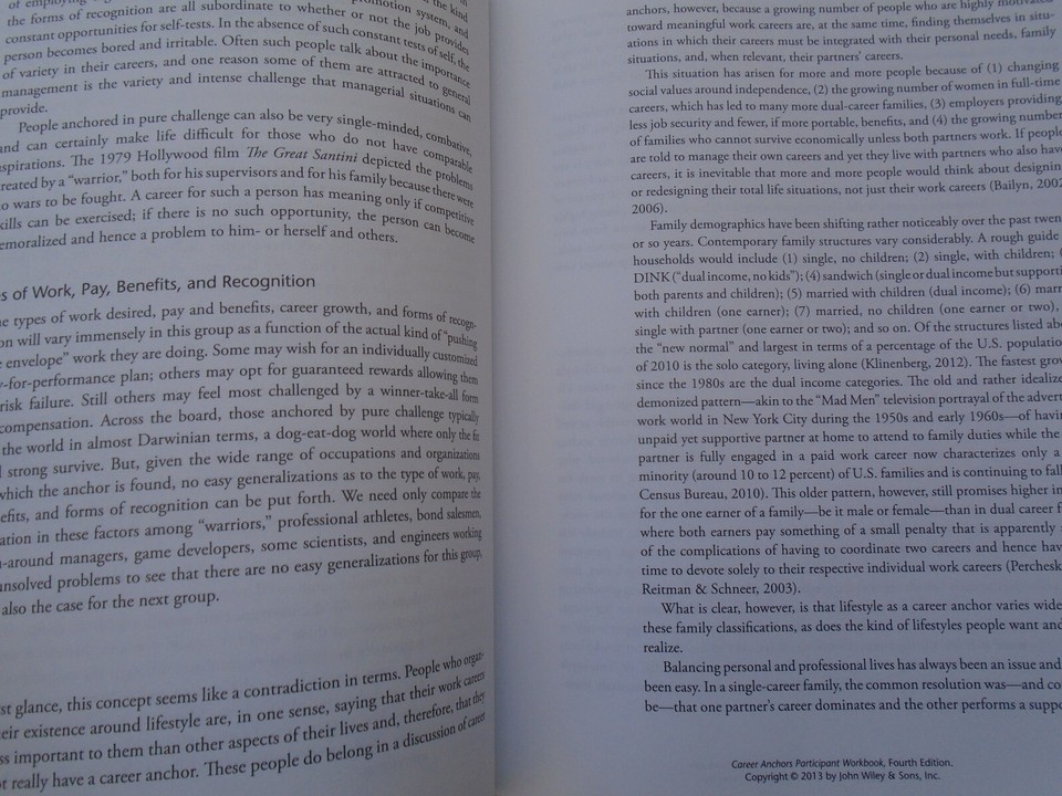 Career Anchors Participant Workbook 4th Edition by Edgar H. Schein