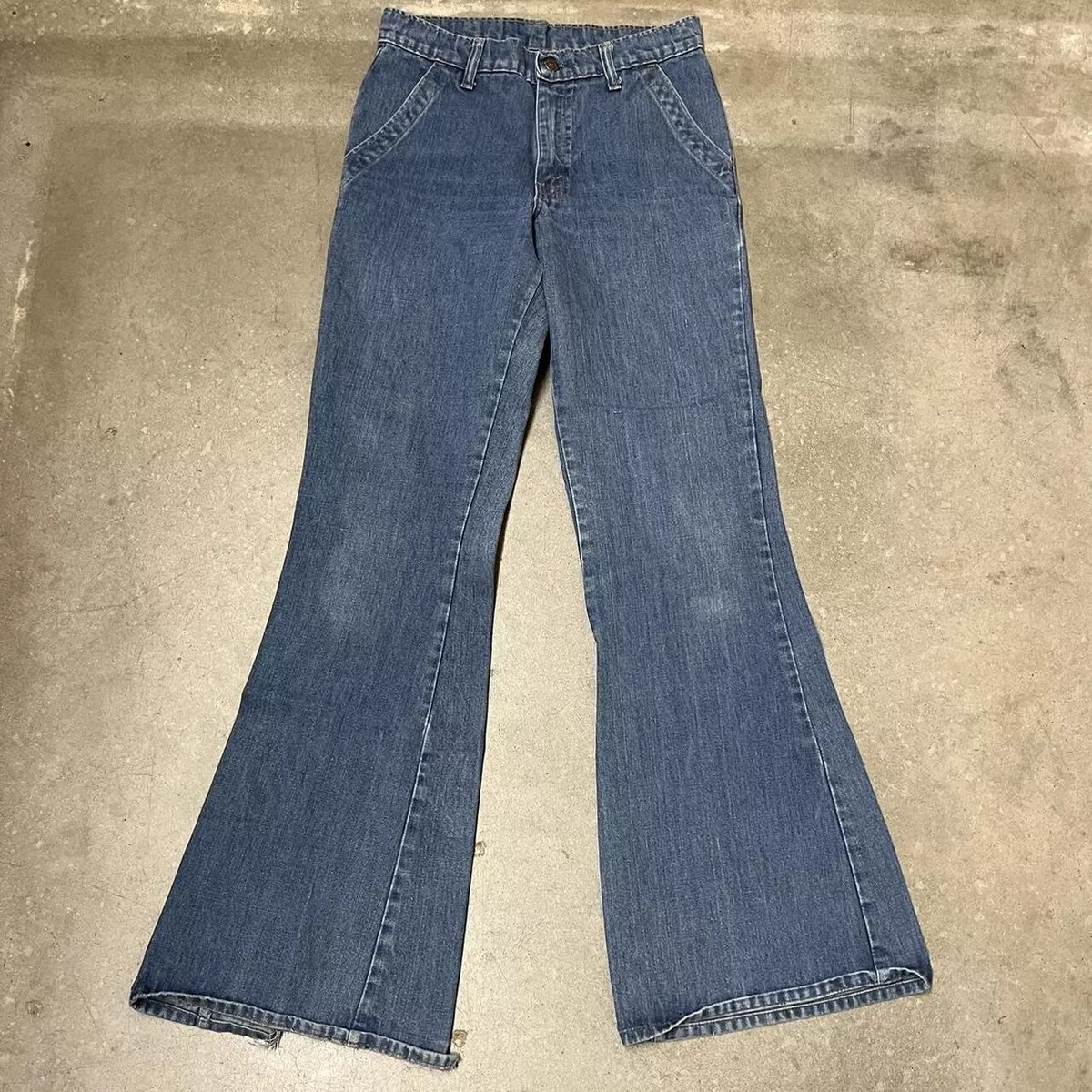 Vintage 1970s Levis Orange Tab 684 Big Bell Bottoms Measures 27 x 31