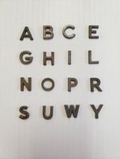 Metal Letters 1/2 inch long Straight Font price per letter