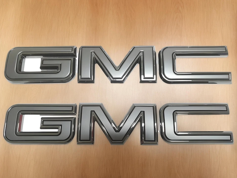 NEW Front & Rear Emblem Black kit For 2019 - 2024 GMC Sierra 1500 2500HD 3500HD - Image 4 of 4
