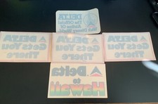 VINTAGE BUNDLE OF DELTA AIR LINES FRICTION DECALS