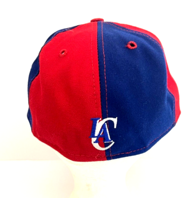 LA Clippers NBA Logo New Era 59fifty Red Blue Fitted Hat Size 7-1