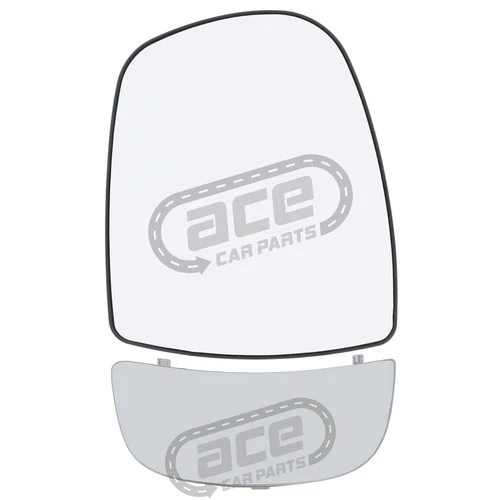 For Nissan Primastar 2002-2015 Upper & Lower Mirror Glass Heated Drivers Side