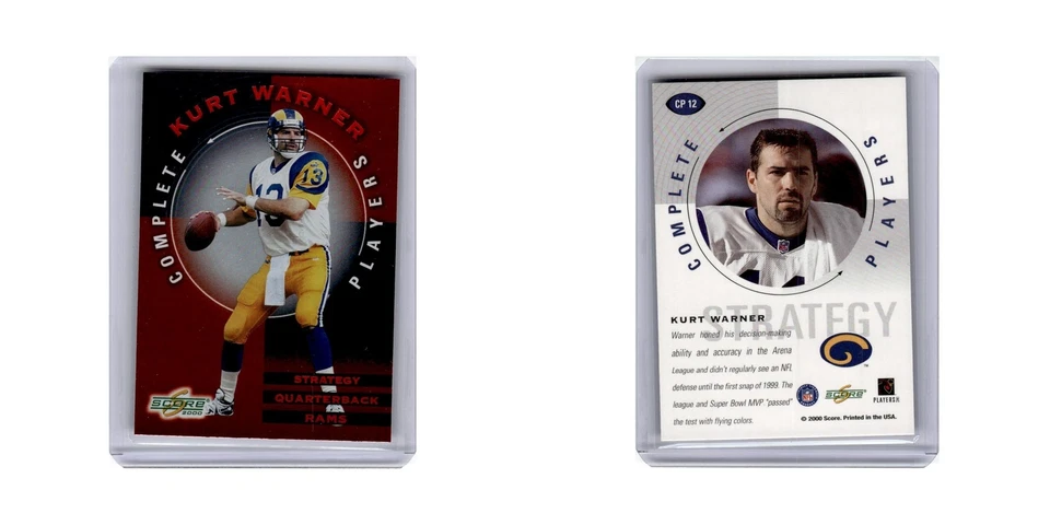 Kurt Warner 2000 Score Complete Players #CP12 St. Louis Rams Football Card NM - Image 3 of 3